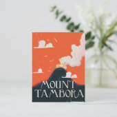 Carte Postale Affiche de voyage du volcan du mont Tambora (Debout devant)