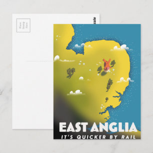 Carte Postale Affiche de voyage East Anglia.
