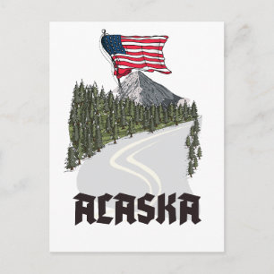 Carte Postale Affiche de voyage en Alaska