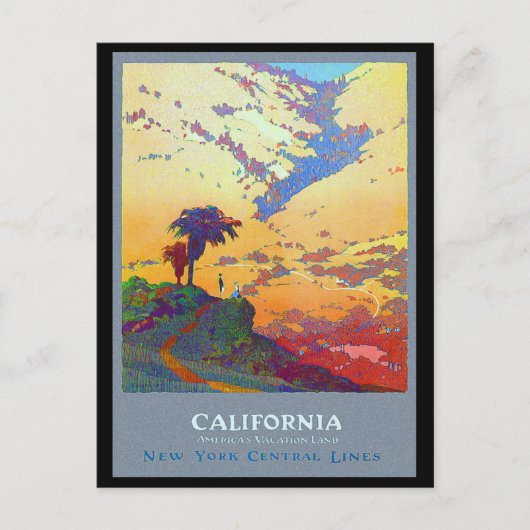 Carte Postale Affiche de voyage en Californie (Devant)