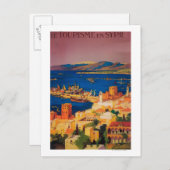 Carte Postale Affiche de voyage en France, tournée en Syrie (Devant / Derrière)