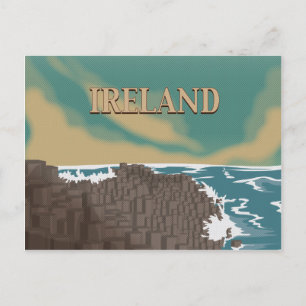 Carte Postale Affiche de voyage en Irlande Giant's Causeway