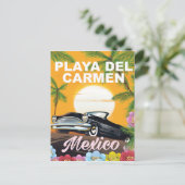 Carte Postale Affiche de voyage en voiture mexicaine Playa del C (Debout devant)