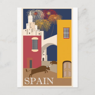 Carte Postale Affiche de voyage espagnole vintage