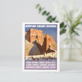 Carte Postale Affiche de voyage Express Orient (Debout devant)