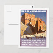 Carte Postale Affiche de voyage Express Orient (Devant / Derrière)