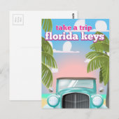 Carte Postale Affiche de voyage Florida Keys (Devant / Derrière)
