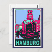 Carte Postale Affiche de voyage Hambourg (Devant / Derrière)