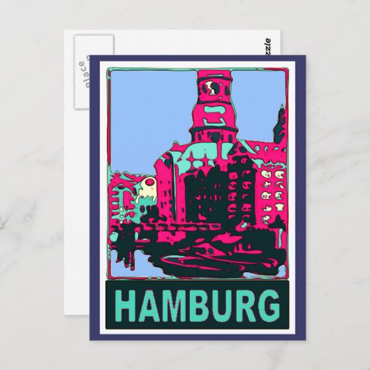 Carte Postale Affiche de voyage Hambourg (Devant / Derrière)
