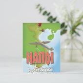 Carte Postale Affiche de voyage Hanoï Vietnam (Debout devant)