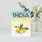 Carte Postale Affiche de voyage India Lemon (Debout devant)