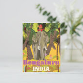 Carte Postale Affiche de voyage indienne du Bengaluru (Debout devant)