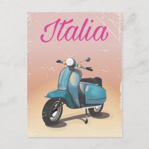Carte Postale Affiche de voyage Italia Scooter