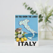 Carte Postale Affiche de voyage Italie (Debout devant)