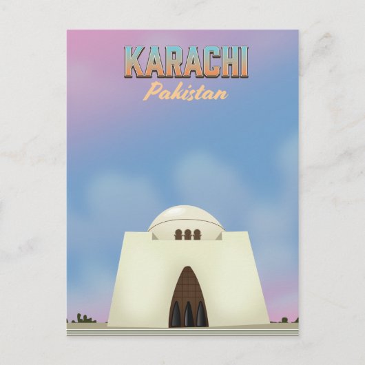 Carte Postale Affiche de voyage Karachi Pakistan (Devant)