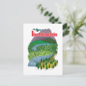 Carte Postale affiche de voyage liechtenstein (Debout devant)