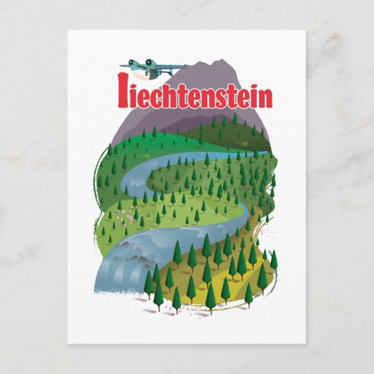 Carte Postale affiche de voyage liechtenstein (Devant)