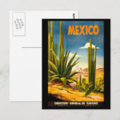 Carte Postale Affiche de voyage Mexique (Devant / Derrière)