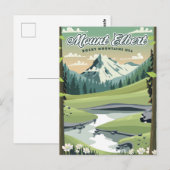 Carte Postale Affiche de voyage Mont Elbert Montagnes Rocheuses (Devant / Derrière)