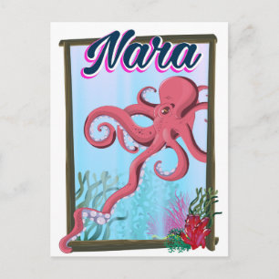 Carte Postale Affiche de voyage Nara Japan Squid