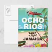 Carte Postale affiche de voyage ocho rios jamaïque (Devant / Derrière)
