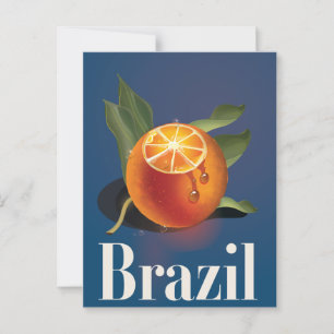 Carte Postale Affiche de voyage Oranges du Brésil