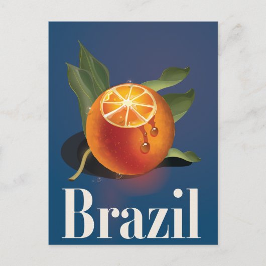 Carte Postale Affiche de voyage Oranges du Brésil (Devant)