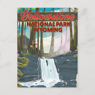 Carte Postale Affiche de voyage Parc national de Yellowstone, Wy