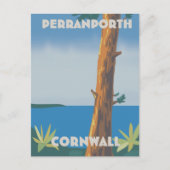 Carte Postale Affiche de voyage Perranporth Cornouailles (Devant)