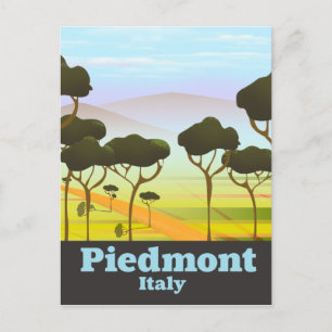 Carte Postale Affiche de voyage Piémont Italie