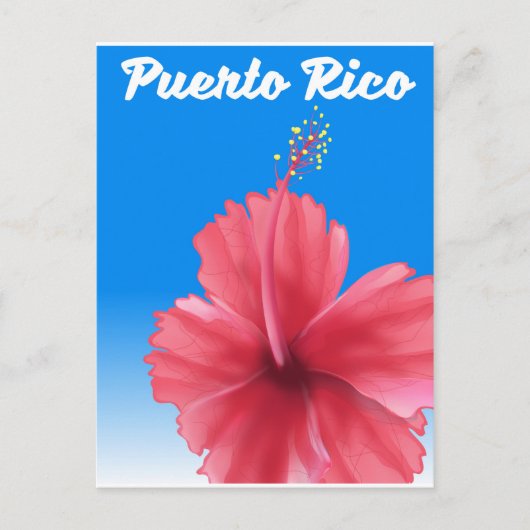 Carte Postale Affiche de voyage Porto Rico Flor de maga (Devant)