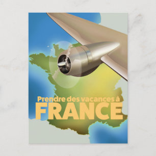 Carte Postale Affiche de voyage pour des vacances en France