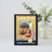 Carte Postale Affiche De Voyage Pour La Route Du Coucher De Sole (Debout devant)