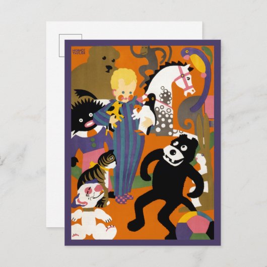 Carte Postale Affiche de voyage pour le métro souterrain de Lond (Devant / Derrière)