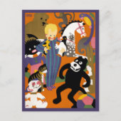 Carte Postale Affiche de voyage pour le métro souterrain de Lond (Devant)