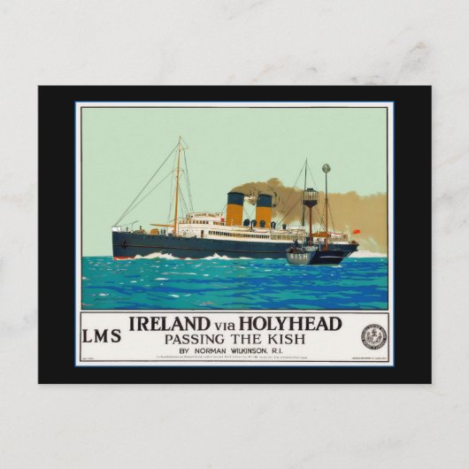 Carte Postale Affiche de voyage pour l'Irlande via Holyheand (Devant)