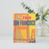Carte Postale Affiche de voyage pour Twa à San Francisco (Debout devant)