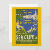 Carte Postale Affiche de voyage Promotion Sea Cliff, Long Island (Devant / Derrière)