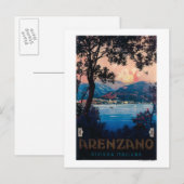 Carte Postale Affiche de voyage Riviera italienne (Devant / Derrière)