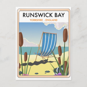 Carte Postale Affiche de voyage Runswick Bay Yorkshire