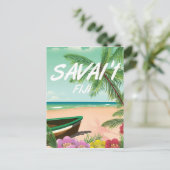 Carte Postale Affiche de voyage Savai'i Fiji Samoa (Debout devant)