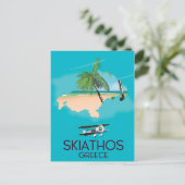 Carte Postale Affiche de voyage Skiathos Grèce (Debout devant)