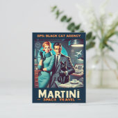 Carte Postale Affiche de voyage spatial Martini SP5 : Agence Bla (Debout devant)