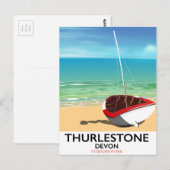 Carte Postale Affiche de voyage Thurlestone South Devon (Devant / Derrière)
