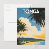 Carte Postale Affiche de voyage Tonga (Devant / Derrière)