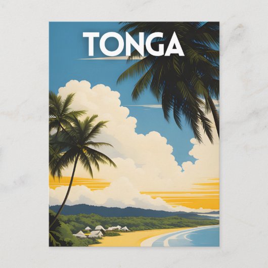 Carte Postale Affiche de voyage Tonga (Devant)