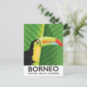 Carte Postale Affiche de voyage Toucan de Bornéo (Debout devant)