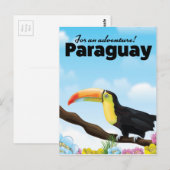 Carte Postale Affiche de voyage Toucan du Paraguay (Devant / Derrière)