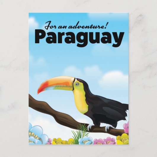 Carte Postale Affiche de voyage Toucan du Paraguay (Devant)