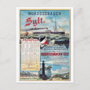 Carte Postale Affiche de voyage vintage Allemagne Restauration 1